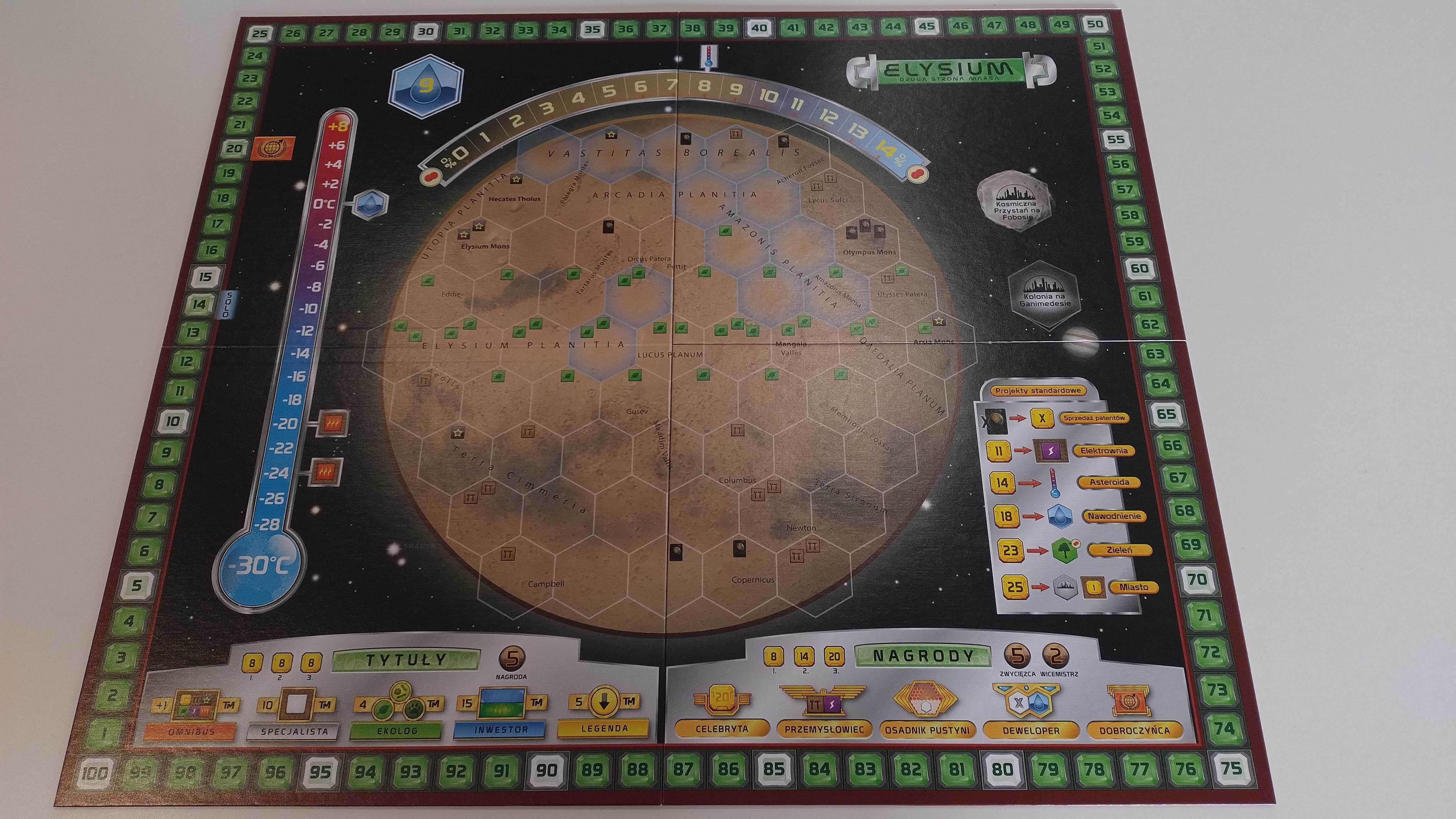 Terraformacja Marsa + 3 dodatki, dodatkowe mapy, dwuwarstwowe plansze