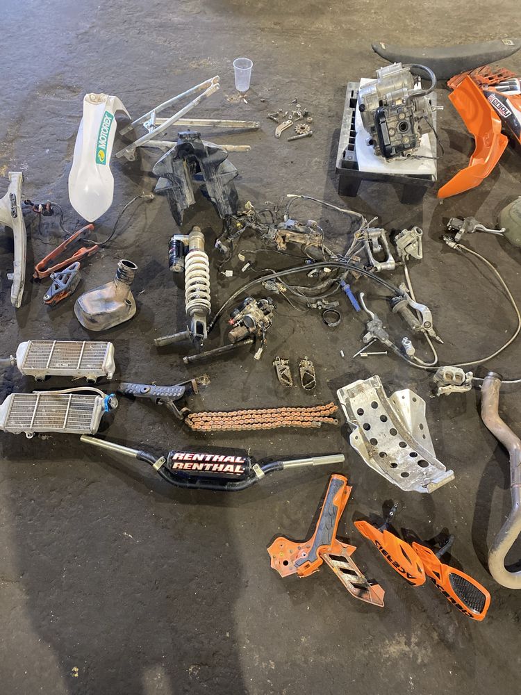 Wszystkie części KTM SXF 350 rok 2016 zapłon głowica wtrysk rama koła
