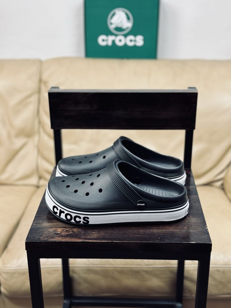 Сабо кроксы мужские Crocs черные классические шлепки Новинка!