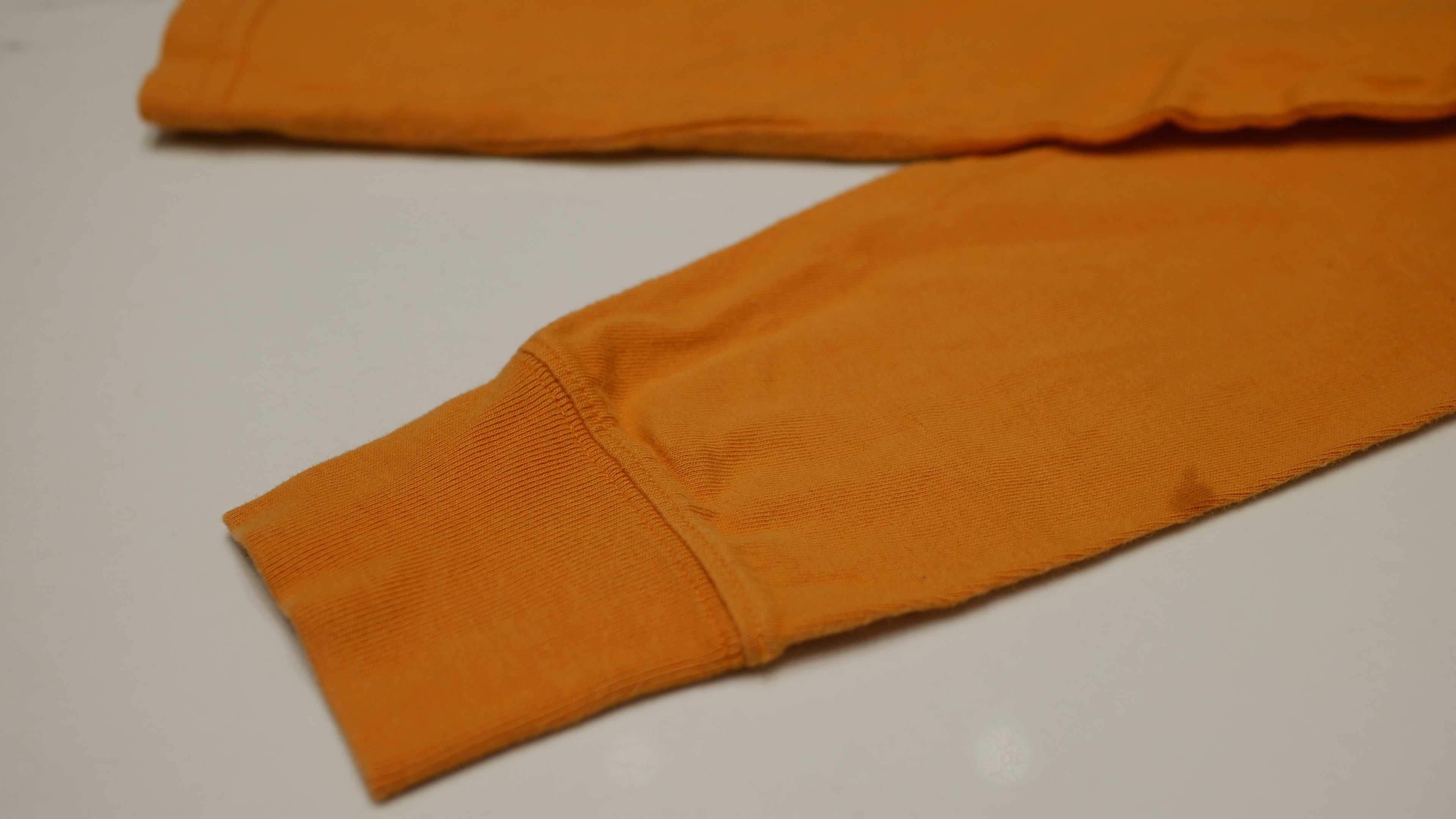Koszulka H&M LOGG 128 cm 7-8 Lat Długi Rękaw Pomarańczowa