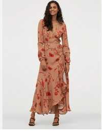 очень красивое платье длинное в цветочный принт 100% вискоза