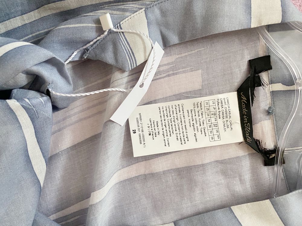 Kopertowa włoska bluzka bawełna plus size 50