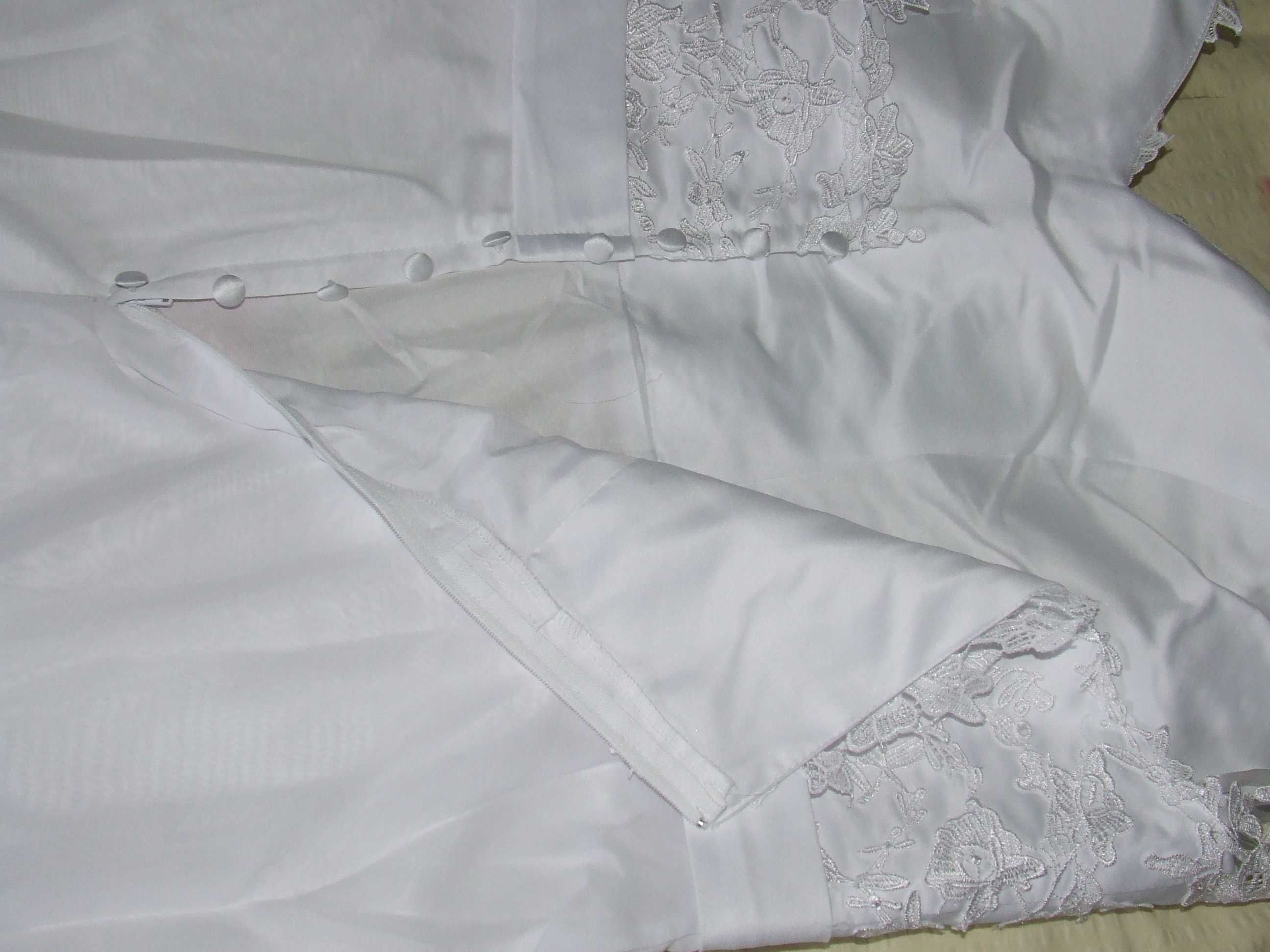 Suknia ślubna na ramiączkach typu Princeska - Nowa - Duży rozmiar
