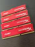 Kingston DDR3 16gb (4*4gb) HyperX Fury Red