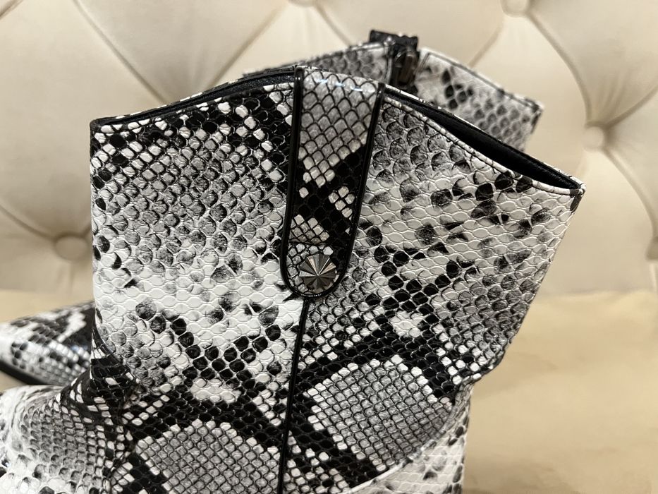 Botki/kowbojki skóra węża AZAREY rozmiar 38