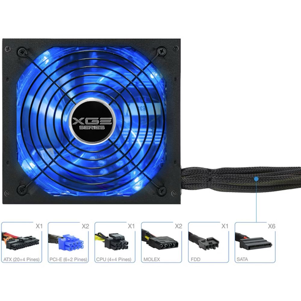 Fonte 600w TOOQ XGE