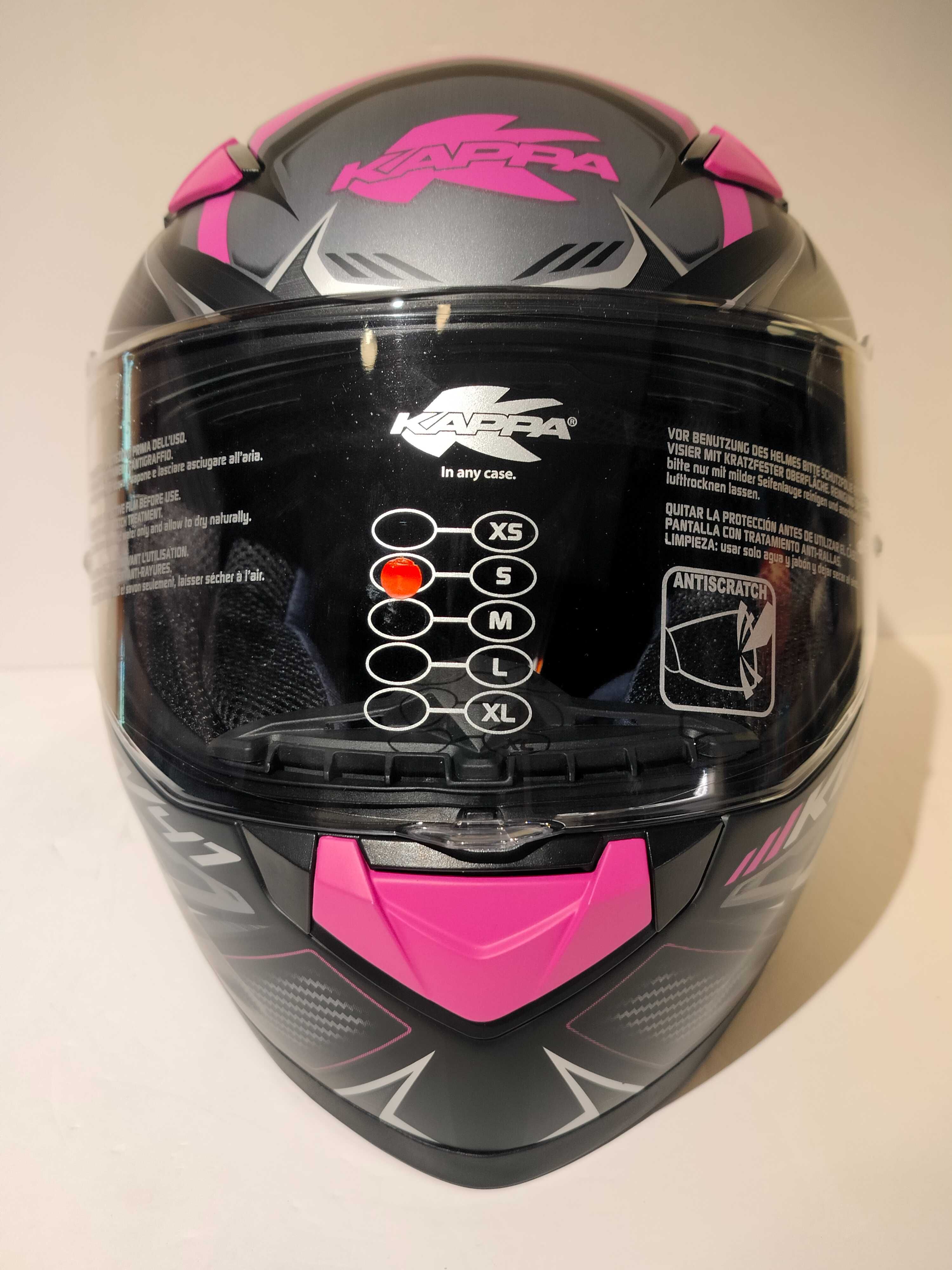 Capacete de senhora Kappa dupla-viseira mota scooter novo
