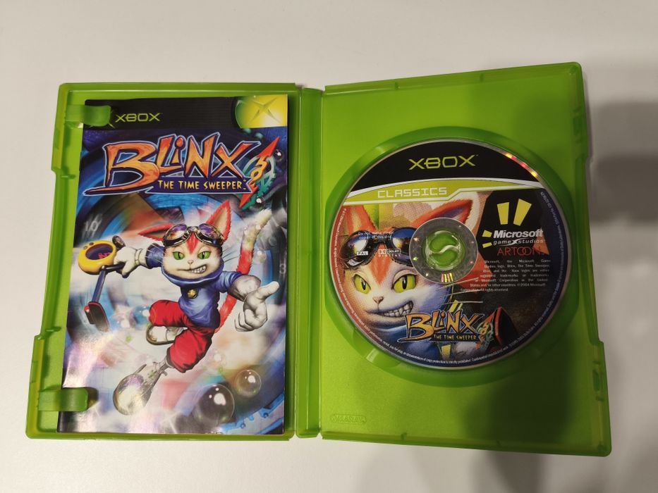 Jogo Xbox Blinx com manual