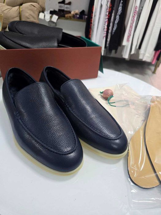 Зимові З хутром  Чоловічі лофери Loro Piana лоро піана пиана 44 розмір