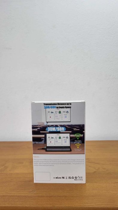 Bezprzewodowy nadajnik i odbiornik HDMI, obsługa 4K, Plug & Play