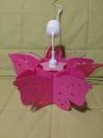 Candeeiro teto criança "borboleta" rosa