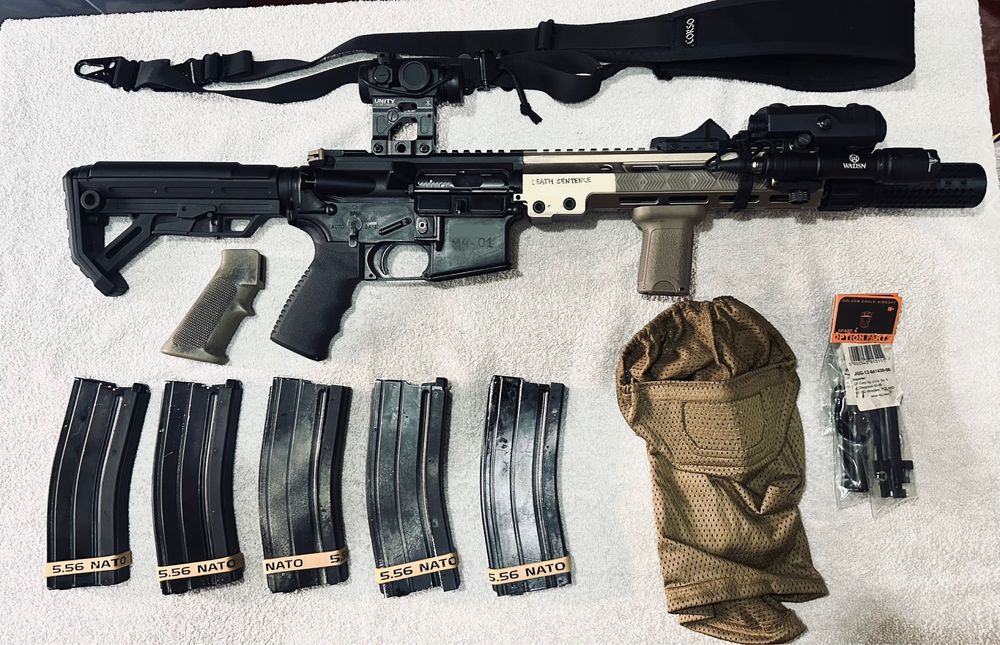 Airsoft GBBR m4  BLOW-BACK - BEGE Golden Eagle + 5 mags