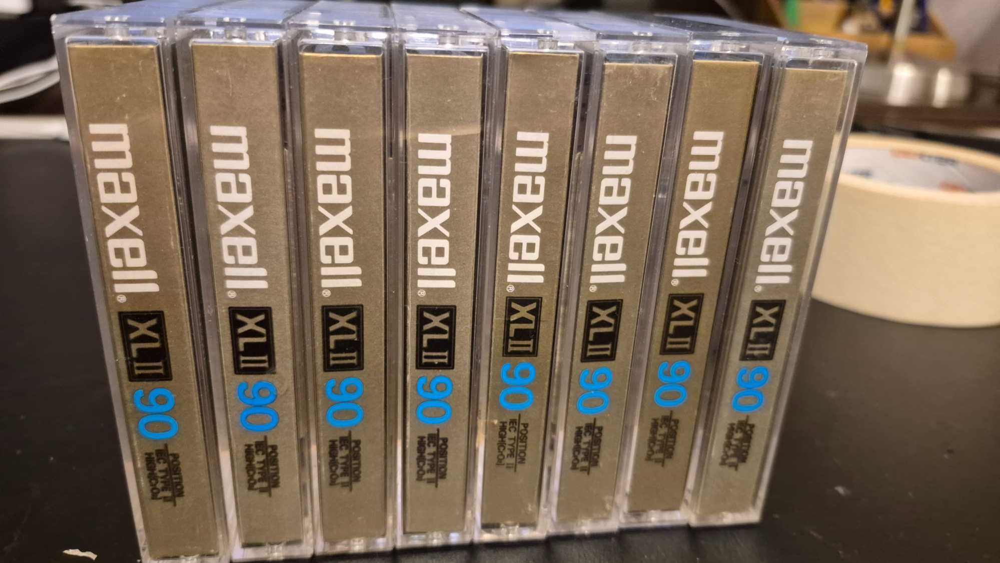 C5 - 8 szt. Kasety magnetofonowe, MAXELL XL II 90 GOLD
