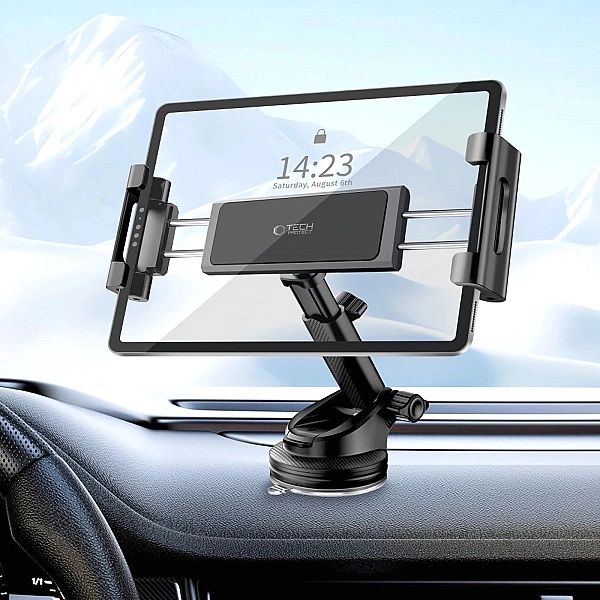 Uchwyt samochodowy Tech-Protect V4 do tabletu do montażu na kokpicie -