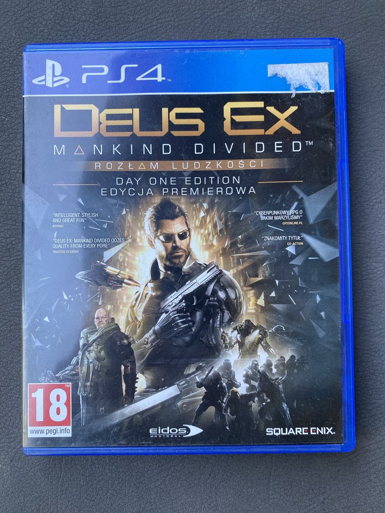 Gra Deus Ex Mankind Divided PS4 Play Station ps4 pudełkowa strzelanka