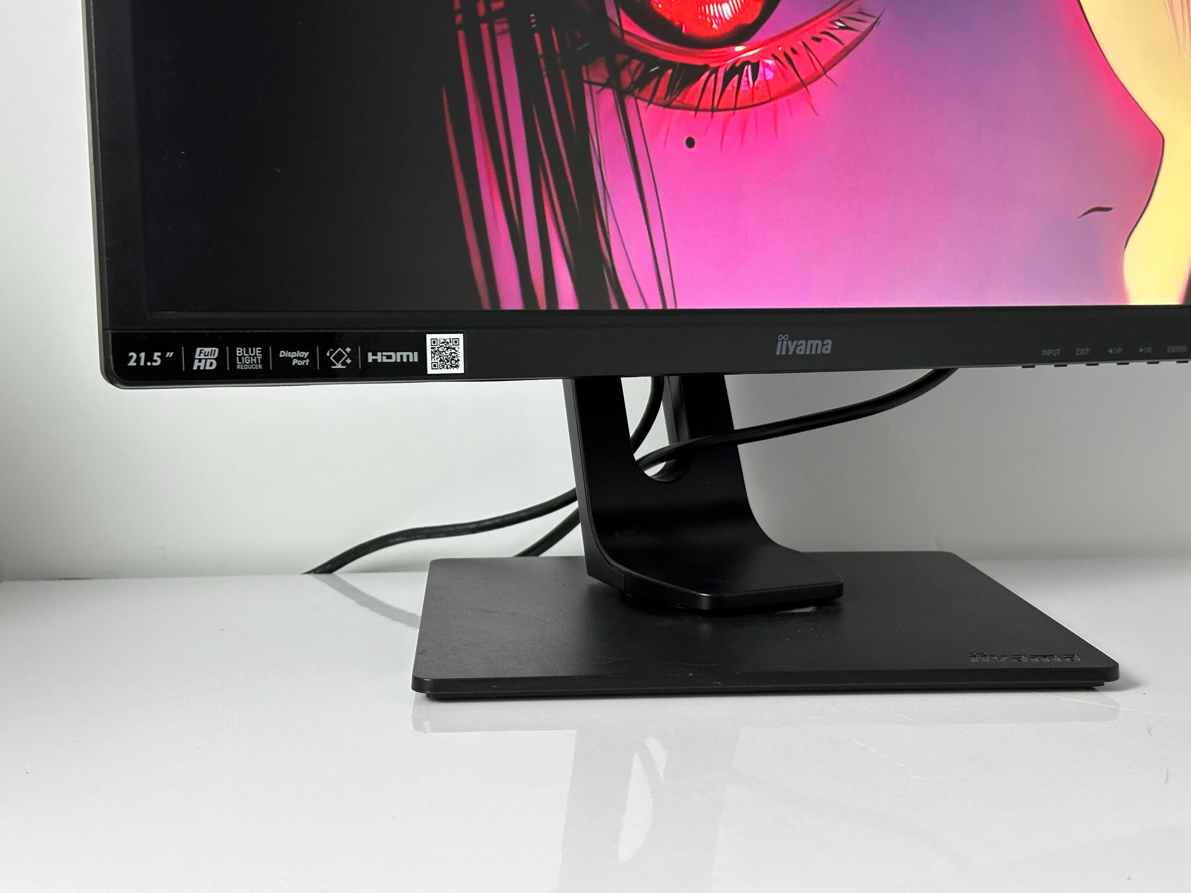 Gamingowy Monitor iiYama B2283HS FHD 21" 75Hz HMDI DisplayPort +zestaw