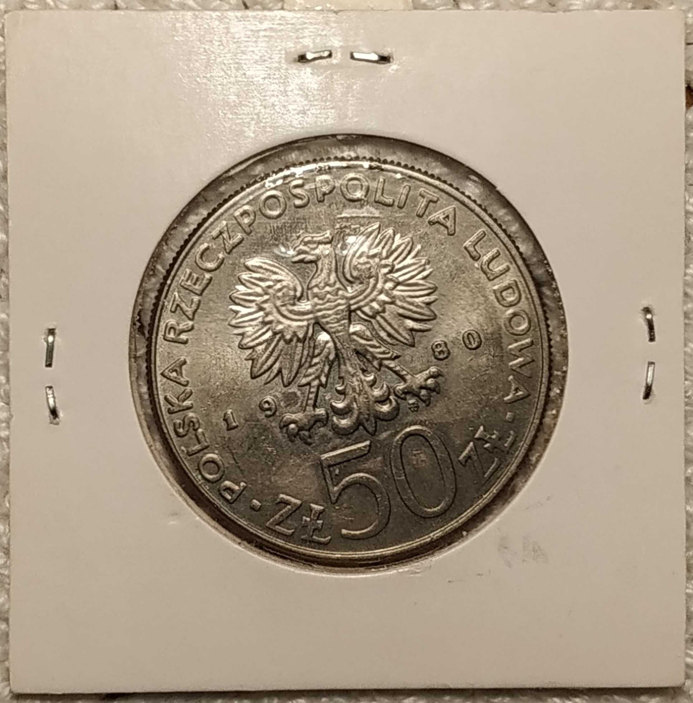 Polónia - moeda de 50 zlotych de 1980 km 114