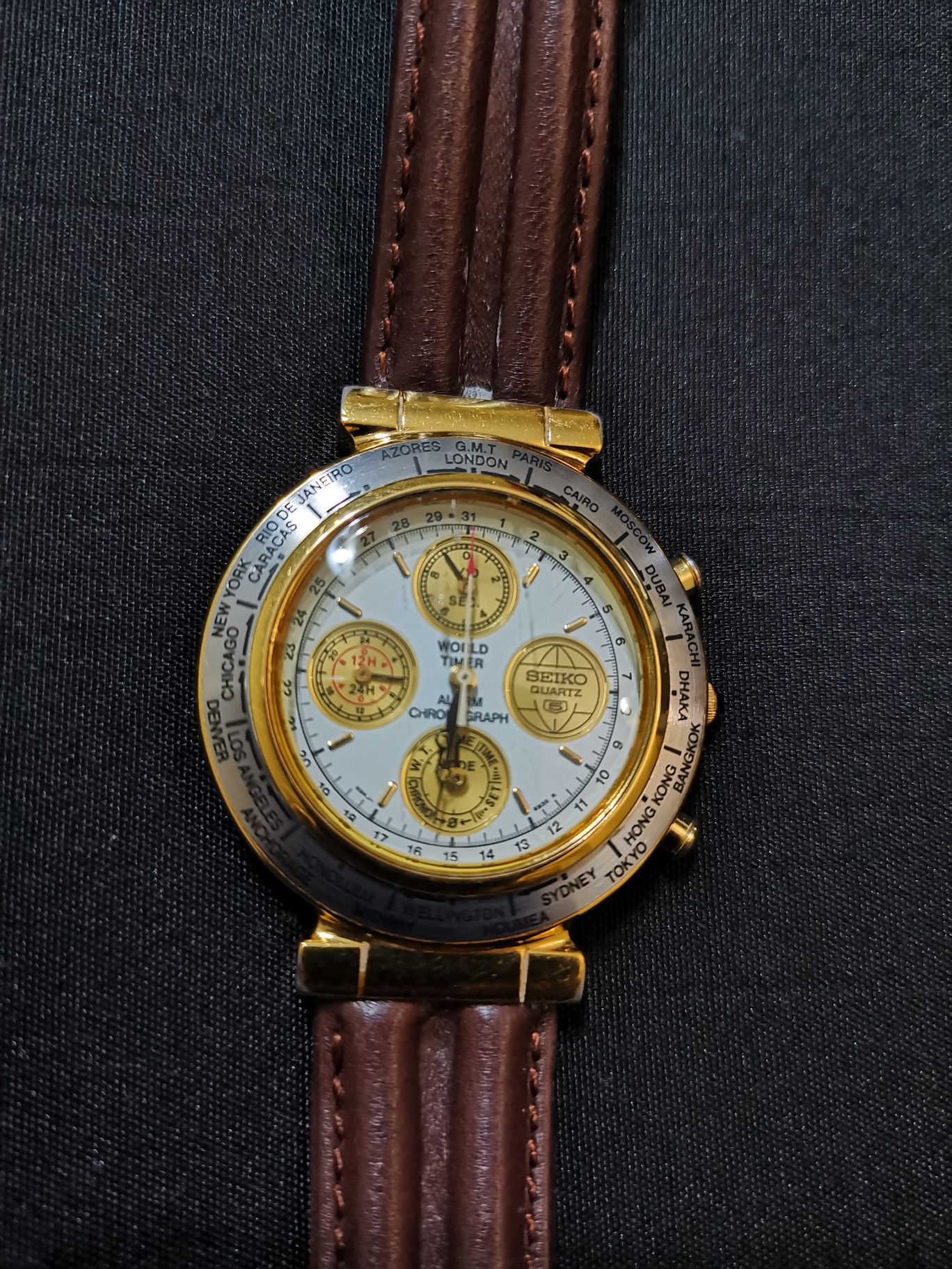 Seiko World Timer Cronógrafo