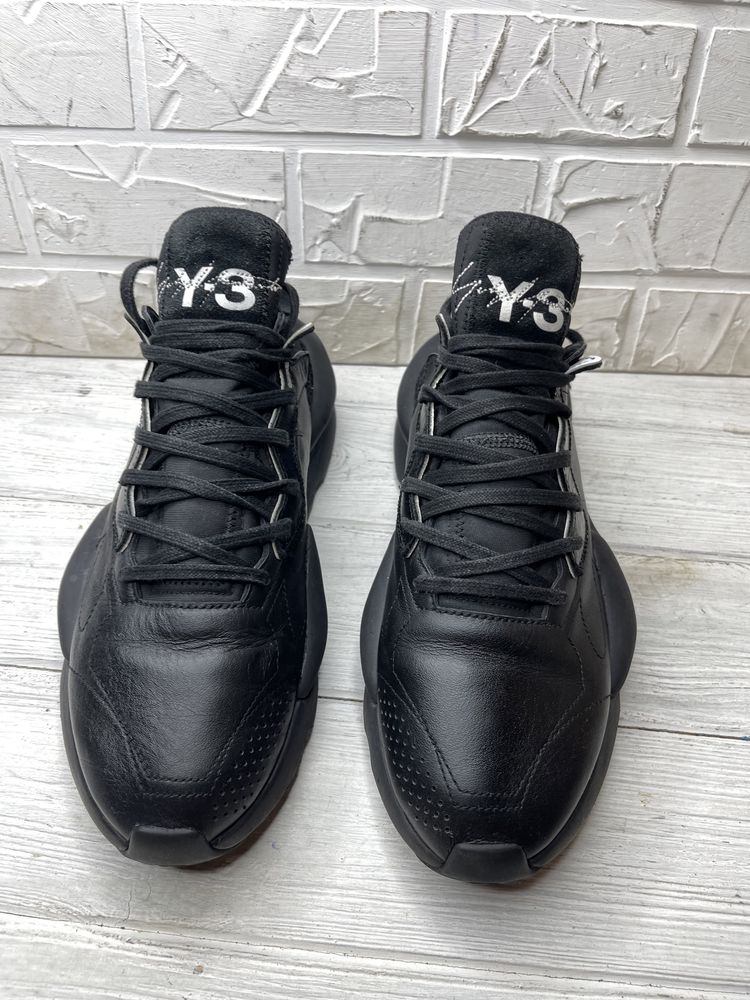 Крутейшие черные кроссовки adidas Y-3 Kaiwa Triple Black оригинал