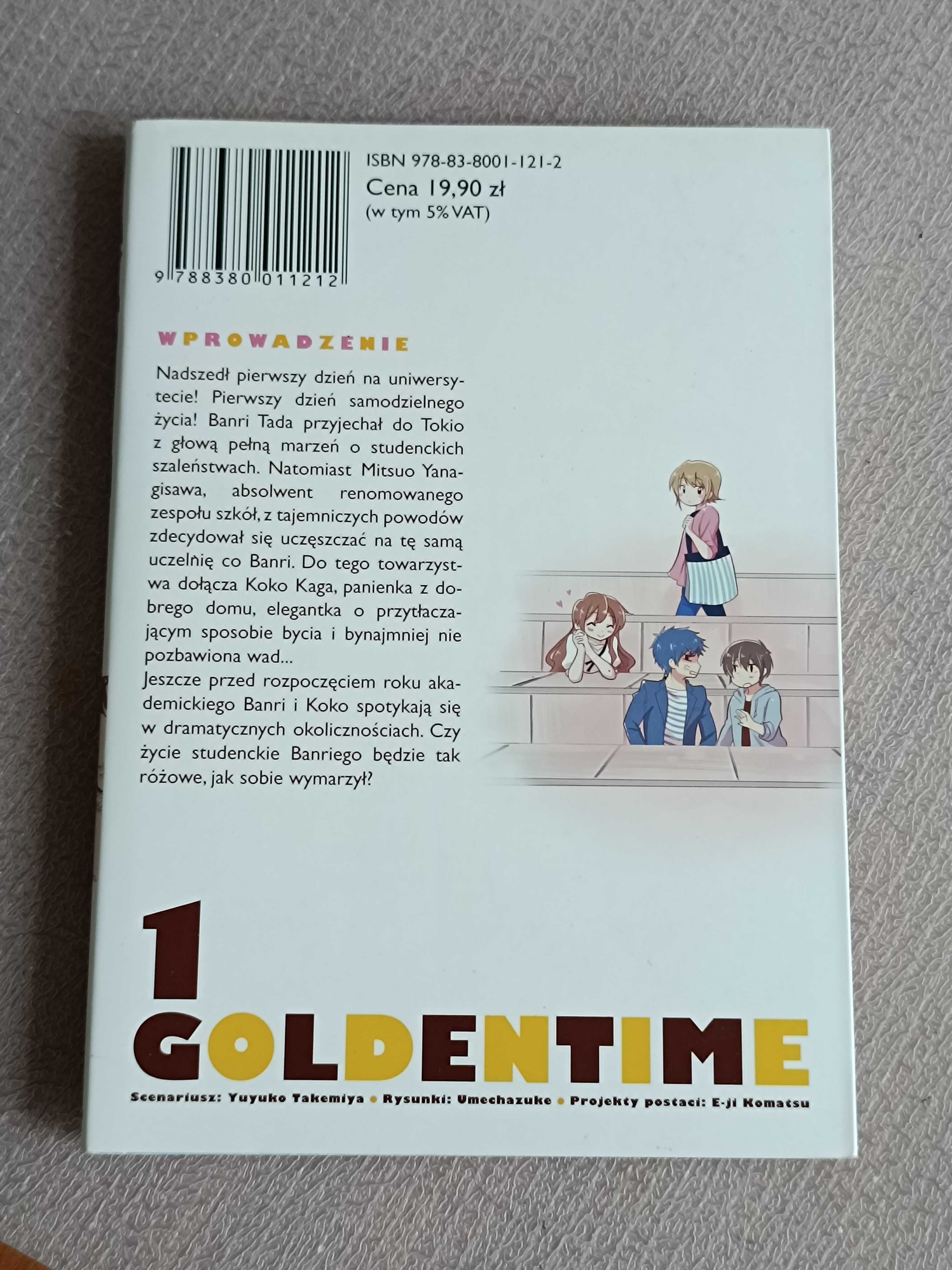 Zestaw manga Golden Time trzy tomy 1 2 6