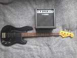 Gitara basowa SX guitar VTG series, super stan + akcesoria
