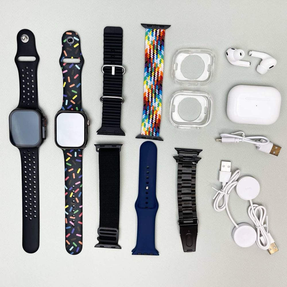 Комплект годинник та навушники i50 / i60 ( Ultra 2 + Watch 9 + Pro 2)