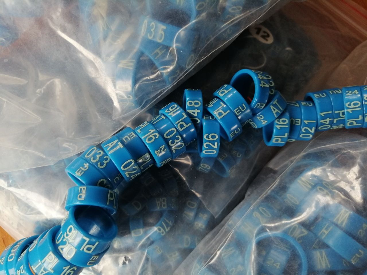 Gołębie. Obrączki 6mm-27mm rok 2023, 2024. 2025