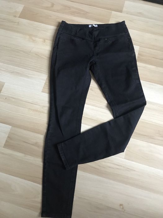 Czarne spodnie ciążowe Zalando r. S