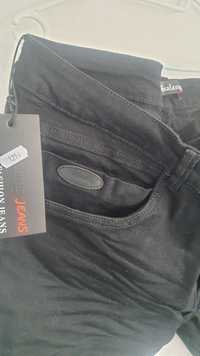 Nowe czarne jeansy męskie XL
