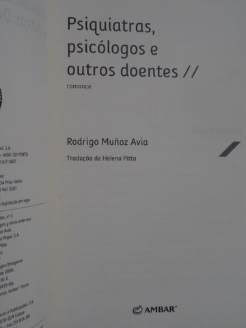 Psiquiatras Psicólogos e Outros Doentes de Rodrigo Muñoz Avia