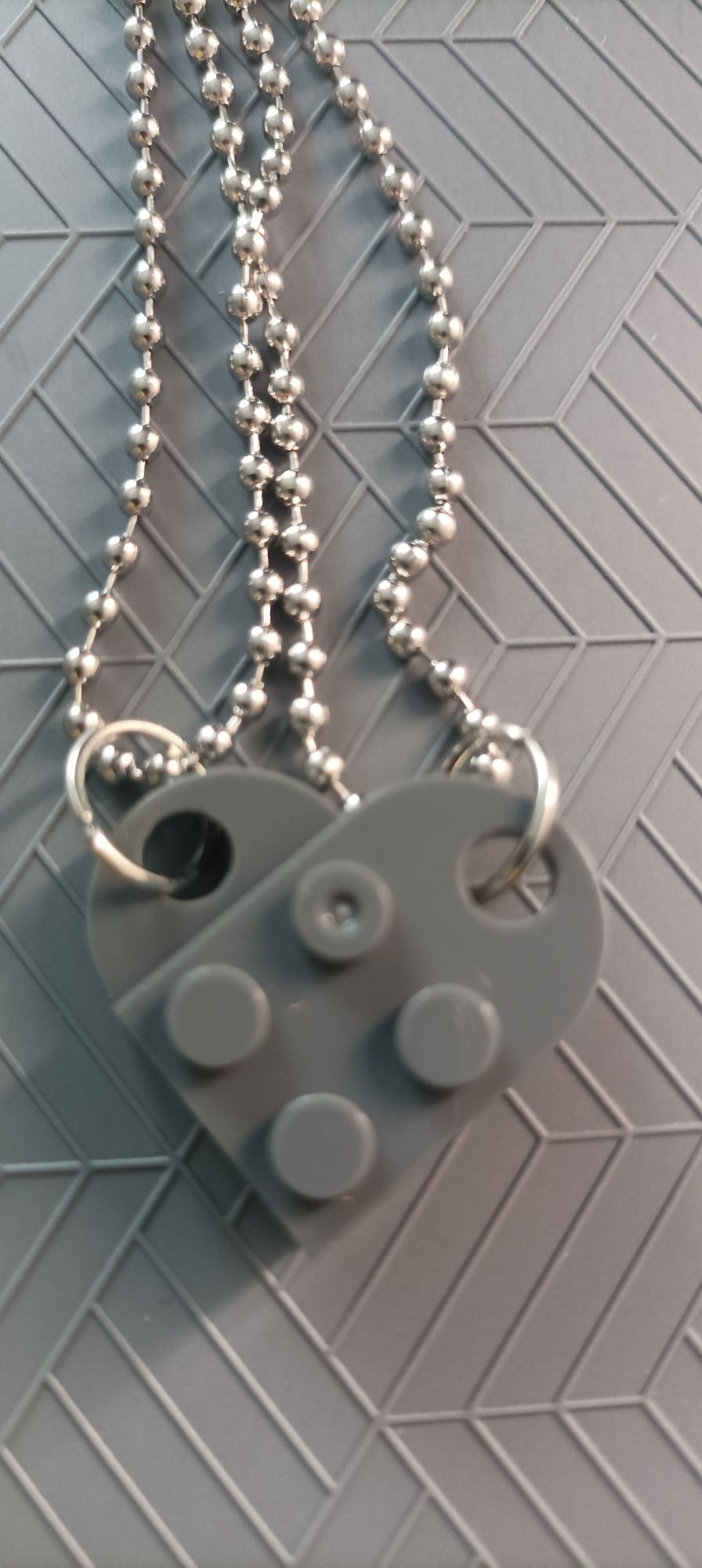 Naszyjniki dla par LEGO serce Nowe