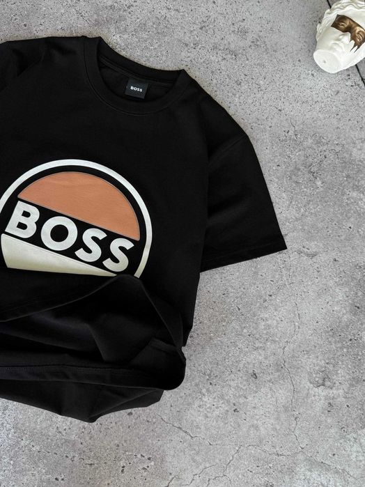 Футболка BOSS Black premium з qr-code та бірками i57/7437