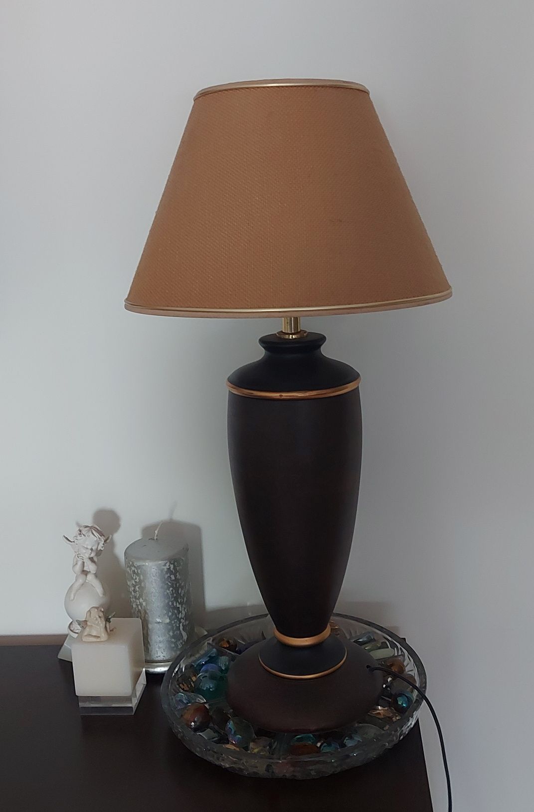 Lampa ceramiczna stolikowa