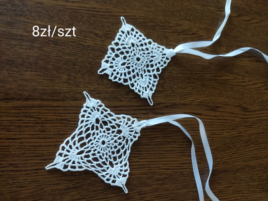 Ozdoby choinkowe szydełkowe