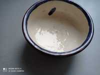 Ceramiczna miseczka doniczka szkliwiona 13 cm średnicy