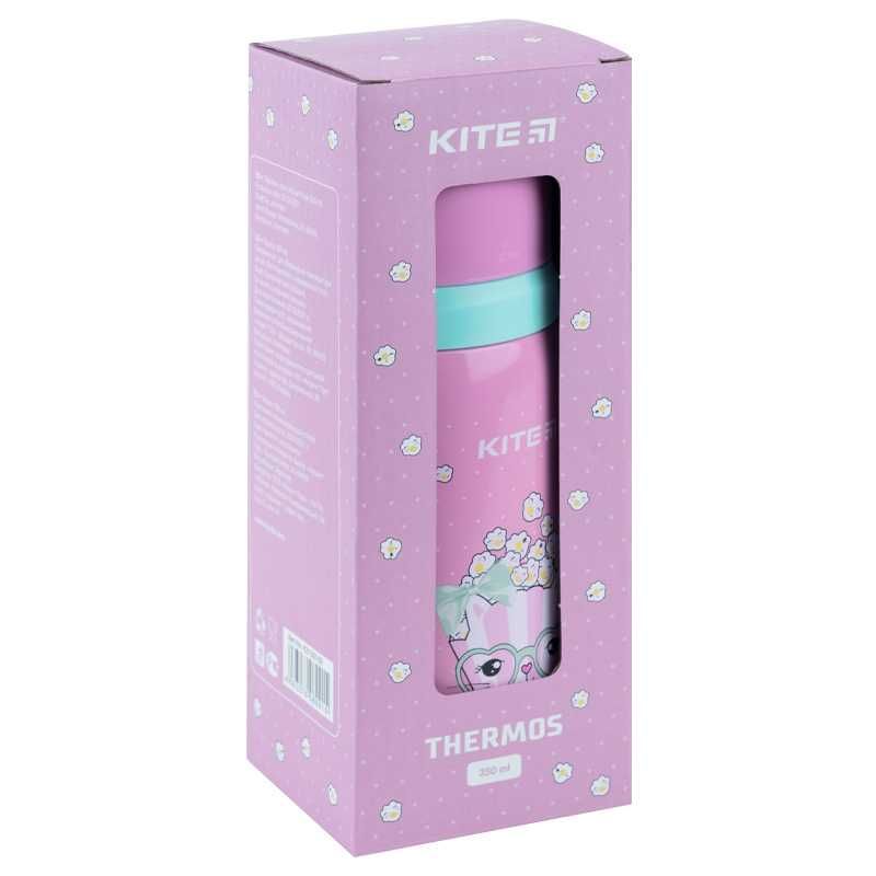 Термос Kite Popcorn K21-301-01, 350 мл, рожевий