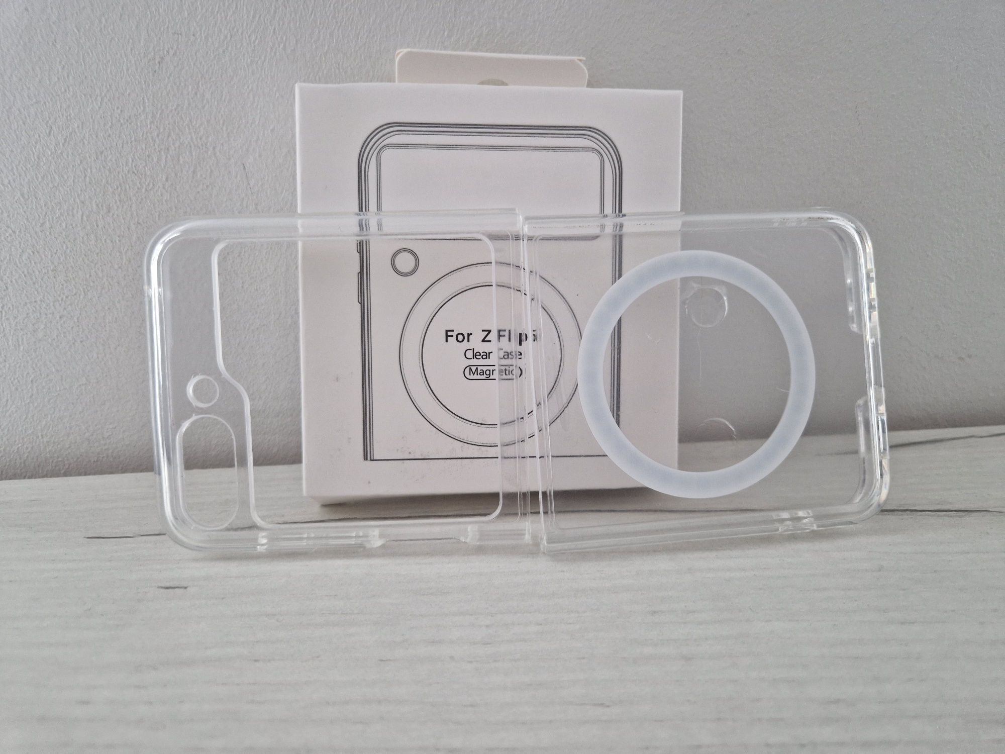 Acrylic Magsafe Case do Samsung Galaxy Z Flip 5 przezroczysty + folia