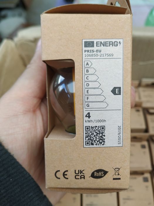 80 lâmpadas Filament Bulb G45 + 2 Gambiarras/Grinaldas de 25mt