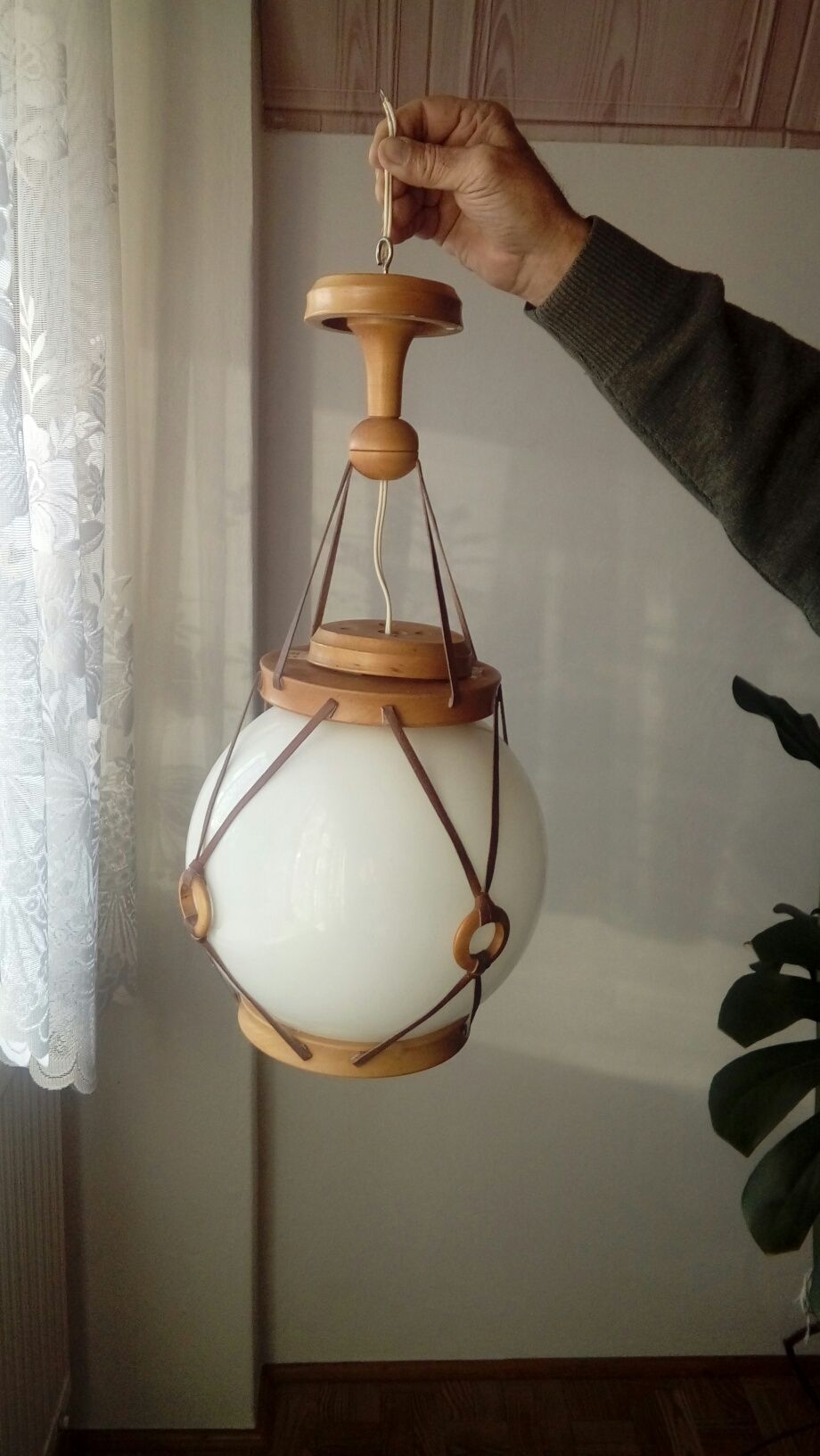 Lampa sufitowa szklana