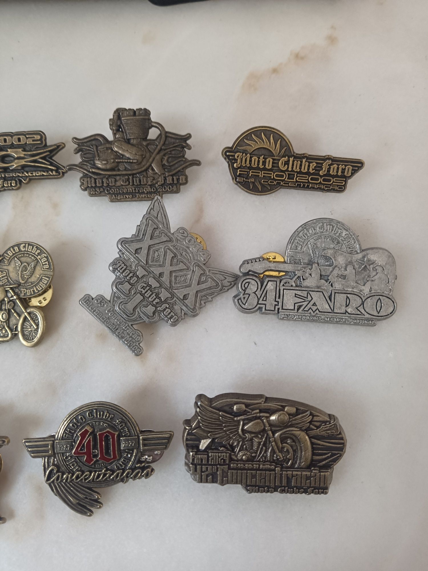 Moto Clube de Faro pin crachá Motard Concentração MC