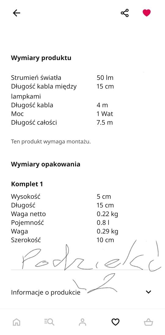 Ikea ledjus led lampki na baterie timer 6h.