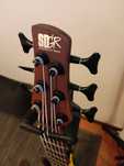 Baixo Ibanez 6 Cordas (SR506E Brown Mahogany) como novo  – Inclui Saco