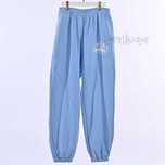 Штани Corteiz 5 Starz Alcatraz Bottoms Light Blue // Сині штани кортез