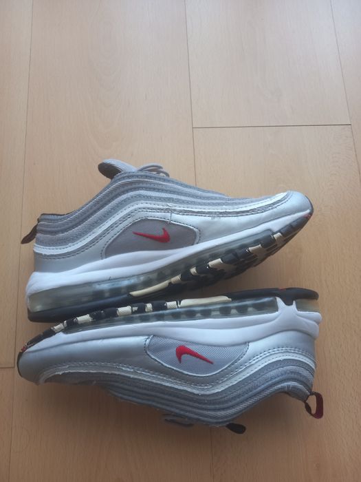 Nike Air Max 97 Silver Red Logo