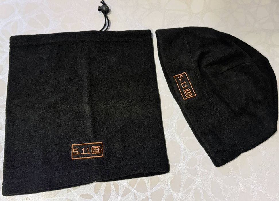 Теплий флісовий комплект баф + шапка 5.11