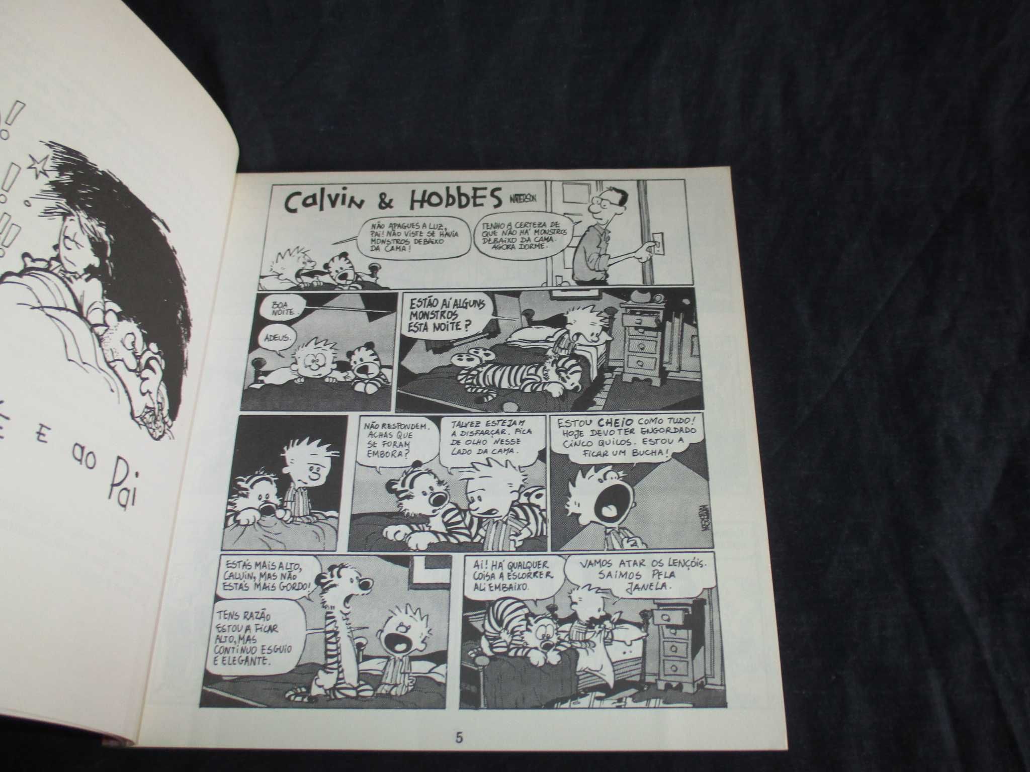 Livro BD Há Monstros Debaixo da Cama? Calvin & Hobbes