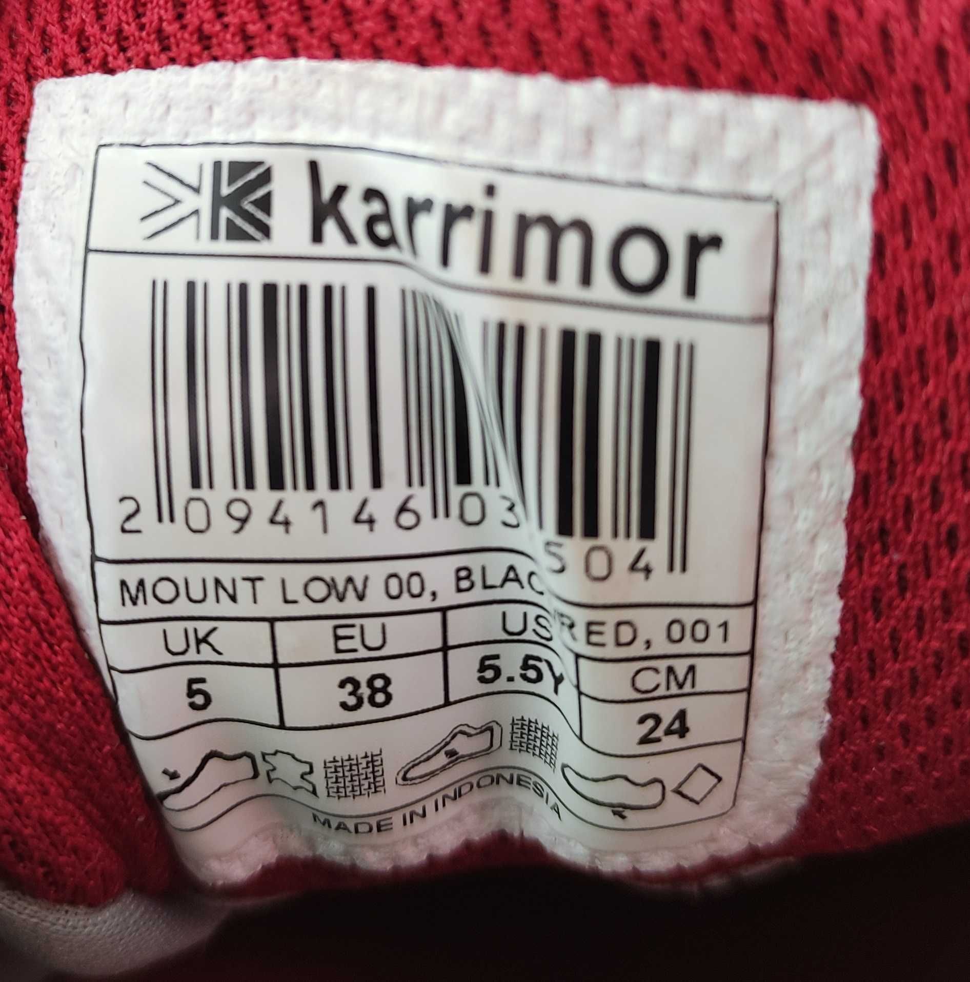 Зручні кросівки Карімор Karrimor Mount Розмір 38 устілка 24 см