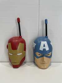 Conjunto Walkie Talkie Marvel Avengers Iron Man Captain America