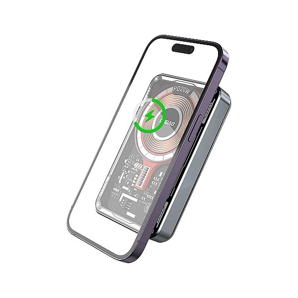 Dudao TGK1 powerbank z ładowarką bezprzewodową MagSafe 15W 10000mAh cz