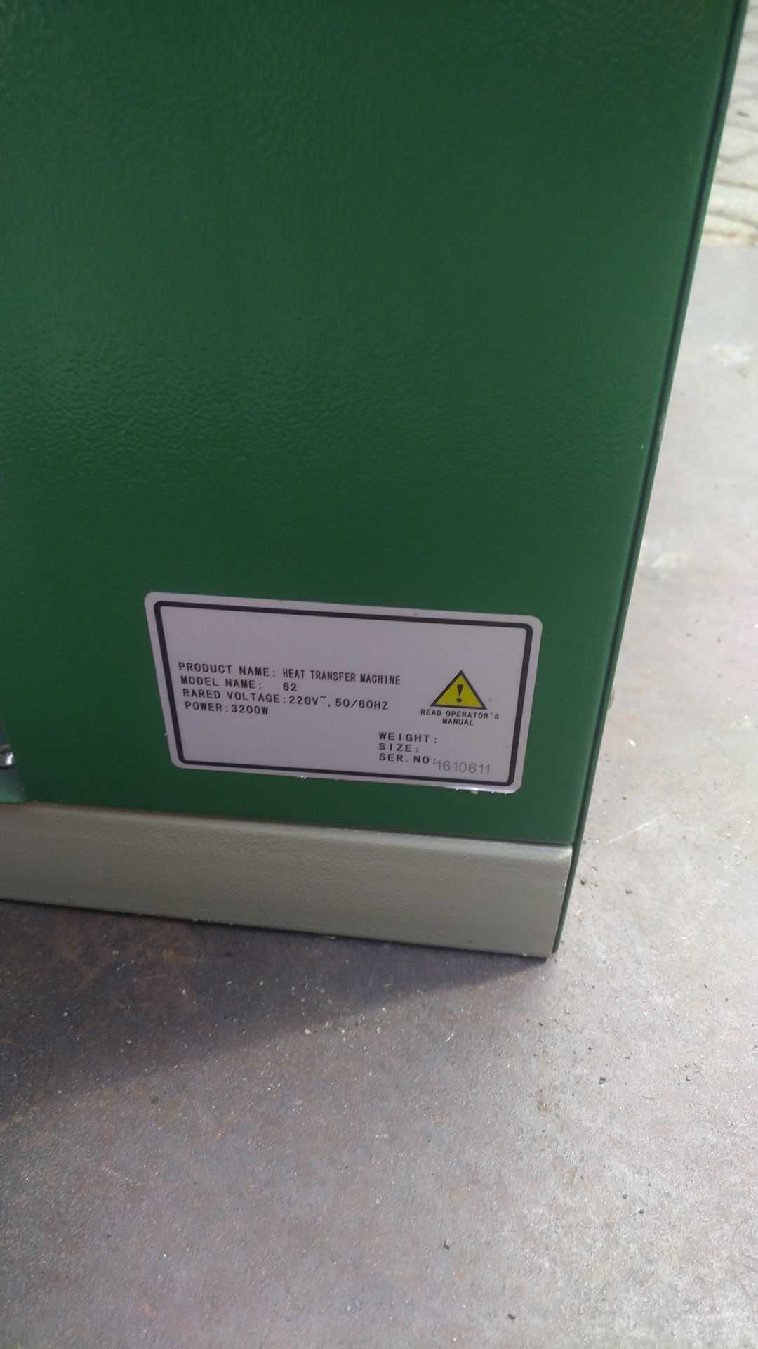 Prasa termiczna japsew 62 overlock